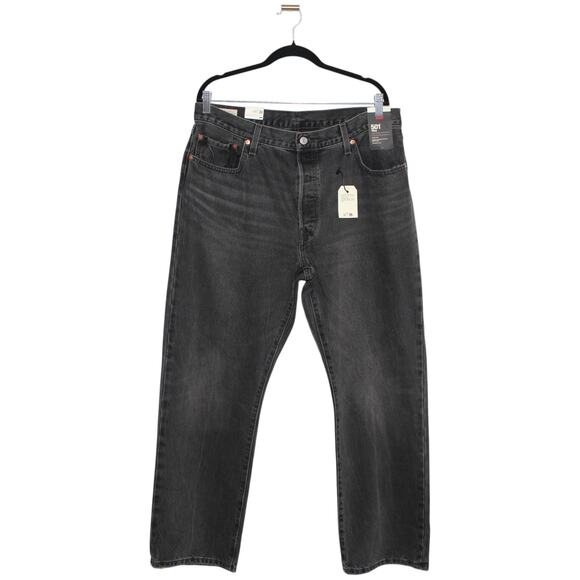 Levi's Premium 501 '90s Loose Straight Leg Jeans Black Size 34 x 30 - Picture 1 of 7